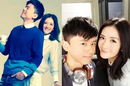 张杰被戴月子帽 微博晒与何老师亲密合照