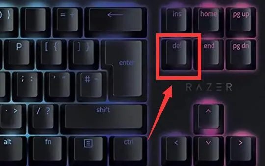 delete键位置图片查看