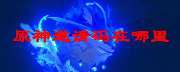 原神邀请码在哪里