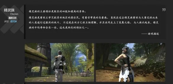 《ff14》种族介绍图一览