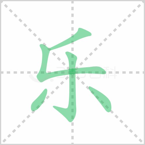 乐的笔顺怎么写