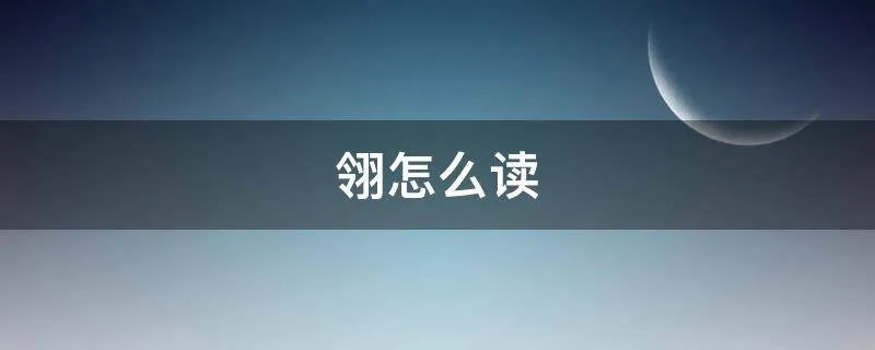 翎怎么读