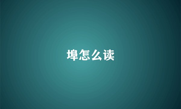 埠怎么读