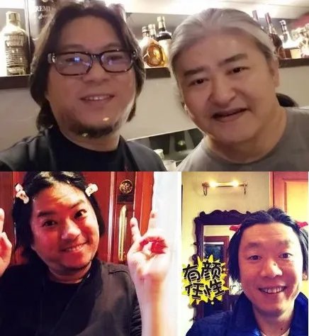 高晓松熬夜看球晒合影 自拍中毒刘欢无辜躺枪