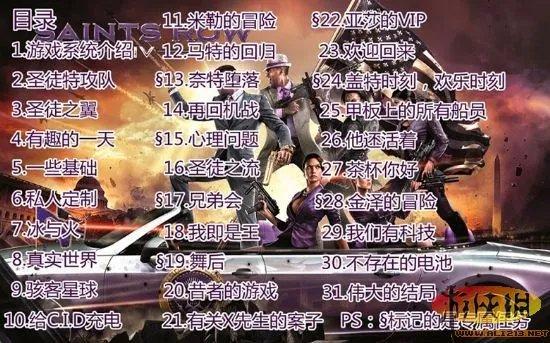 《黑道圣徒4》游戏图文全攻略（已完结）【游侠攻略组】