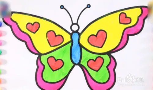 简笔画蝴蝶图片大全 彩色