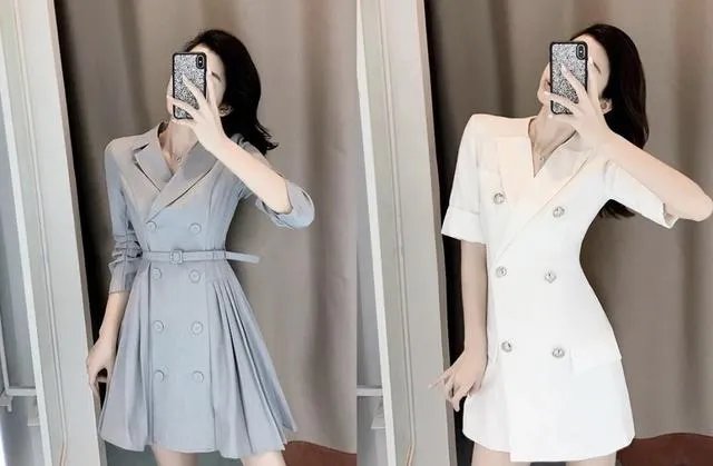 西装裙怎么穿更好看？