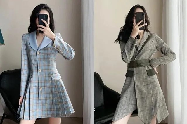 西装裙怎么穿更好看？