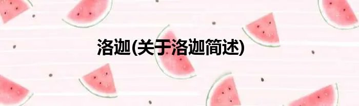 洛迦(关于洛迦简述)