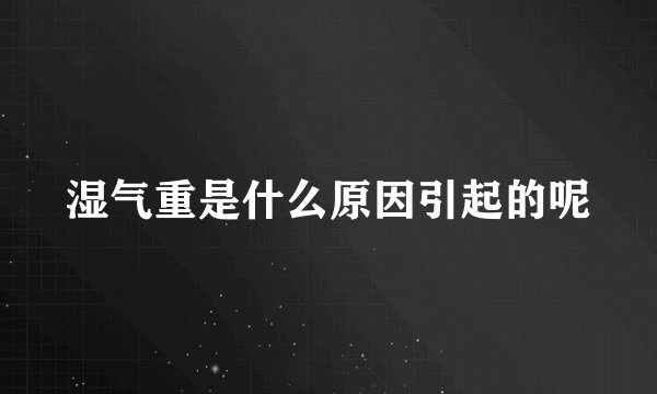 湿气重是什么原因引起的呢