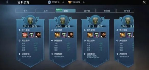 《真三国无双霸》官职有什么用 官职作用介绍