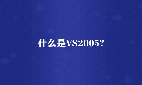 什么是VS2005?