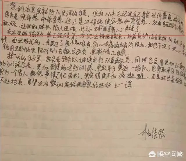 如何评价申花柏佳骏检讨？