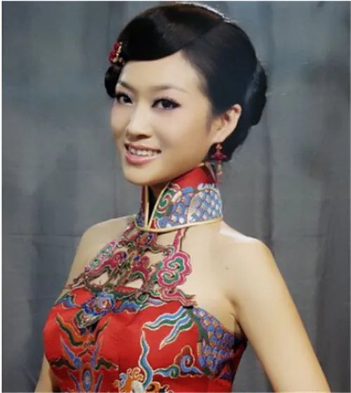 新娘唐装发型图片2017款  新娘穿唐装扎什么发型好