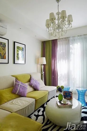 糖果色沁人心扉 90平婚房创意无限