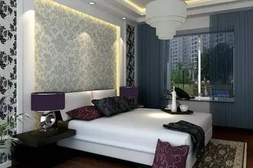 卧室床头背景墙效果图 装修必看