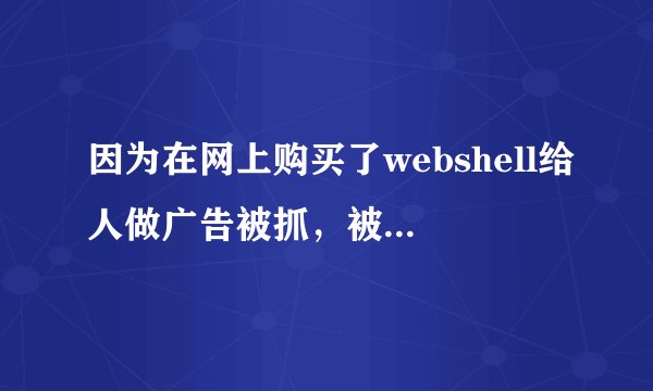 因为在网上购买了webshell给人做广告被抓，被江苏警察抓住了，涉嫌非法控制计算机，在看守所拘留了二十五天，现在已经取保候审在家，请问律师我这个会判实刑吗？