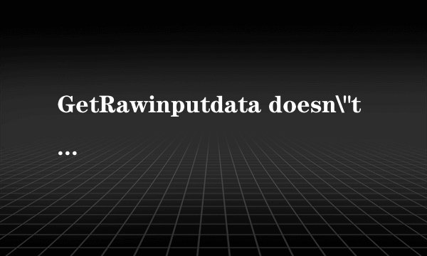 GetRawinputdata doesn\