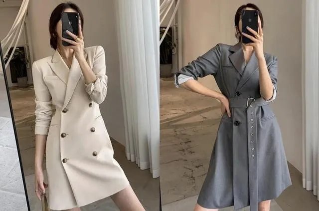 西装裙怎么穿更好看？