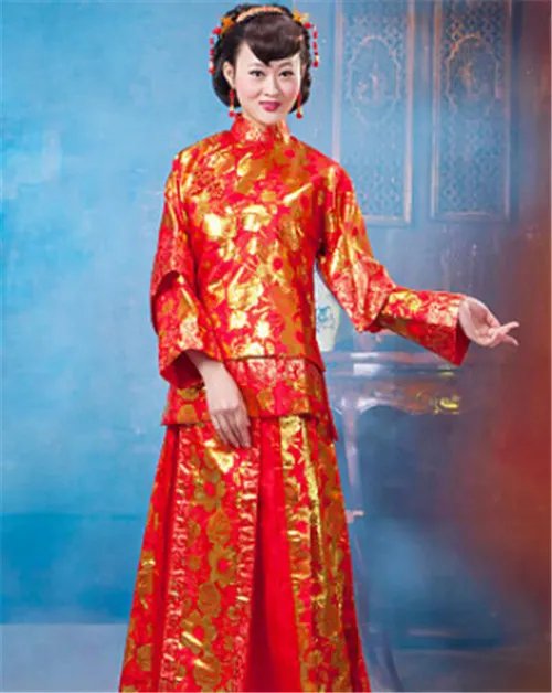 新娘唐装发型图片2017款  新娘穿唐装扎什么发型好