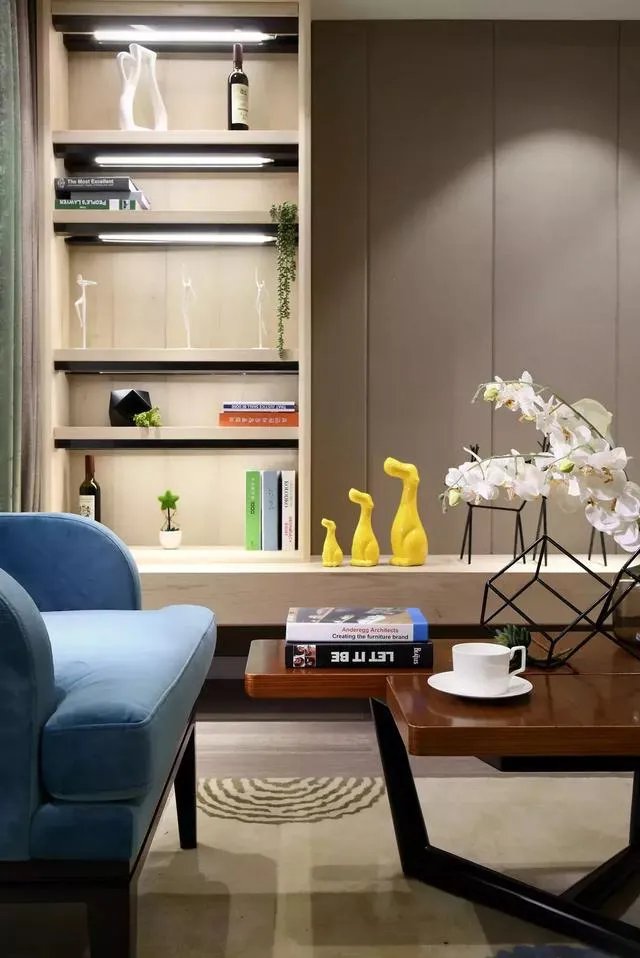 交换空间:95㎡现代简约，好精致的颜色搭配