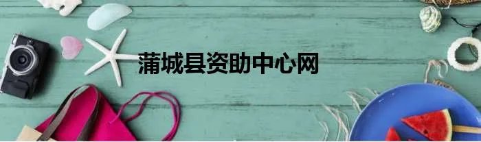 蒲城县资助中心网