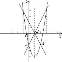 在平面直角坐标系xOy中，抛物线y=mx 2 -2mx-2（m≠0）与y轴交于点A，其对称轴与x轴交于点B．