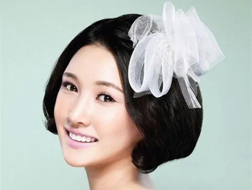 短发结婚造型图片 六款短发发型让你成为婚礼的焦点