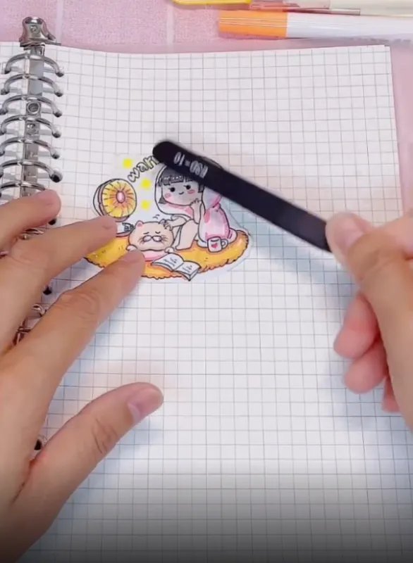 用小麻薯贴纸做手帐