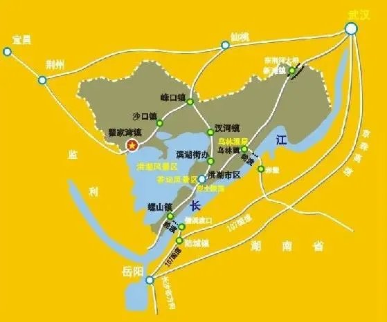 汉洪高速详细路线图？