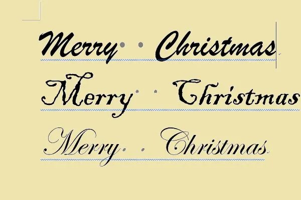 花体圣诞快乐英文