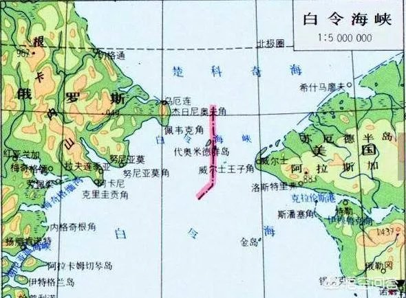 从俄罗斯白令海峡到美国