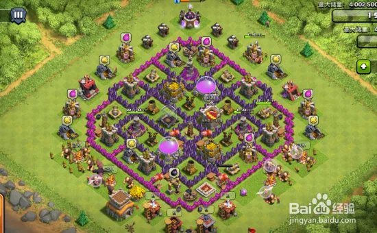 部落战争《Clash of Clans》8本防守阵型参考图