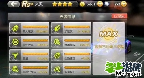 最新整理：天天飞车所有R级车图鉴属性大全