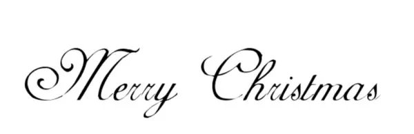 花体圣诞快乐英文