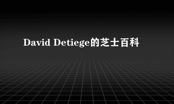 David Detiege的芝士百科