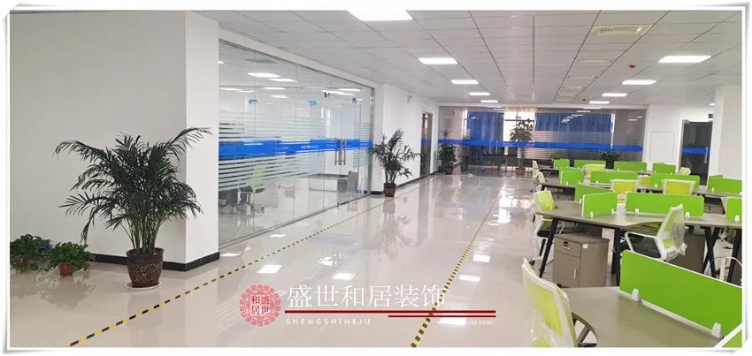 合肥智能科技公司简约风格办公室装修实景