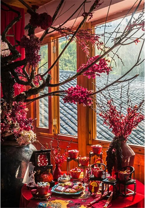 2018中式婚礼布置图片  为您打造古色古香的婚礼