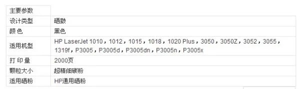 惠普1018用什么型号硒鼓？