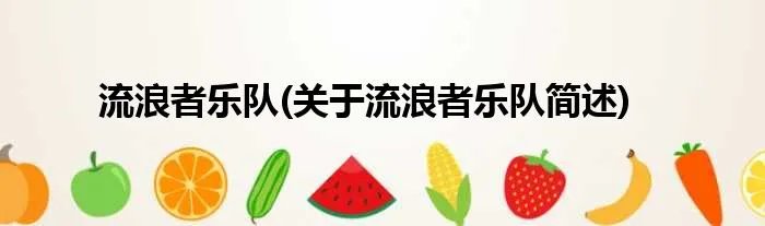 流浪者乐队(关于流浪者乐队简述)