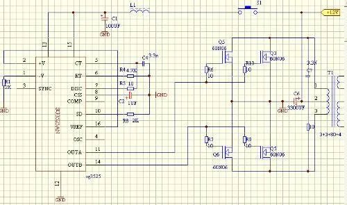 12伏逆变器电路图