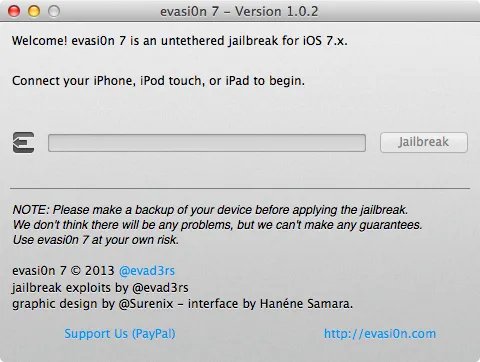 原装iOS7完美越狱工具1.0.2下载：拯救iPad2