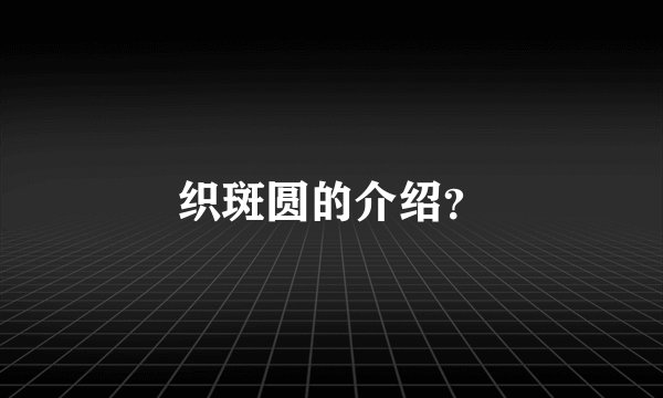 织斑圆的介绍？