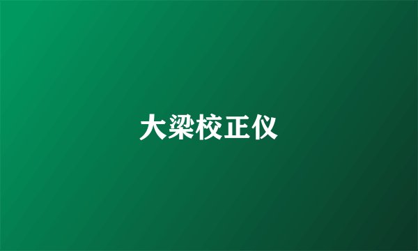 大梁校正仪
