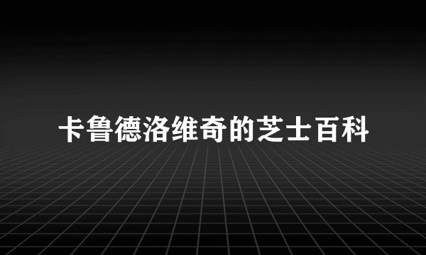 卡鲁德洛维奇的芝士百科