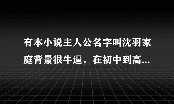 有本小说主人公名字叫沈羽家庭背景很牛逼，在初中到高中老师校花全收，女主人公有个叫王瑶的...是哪部小说