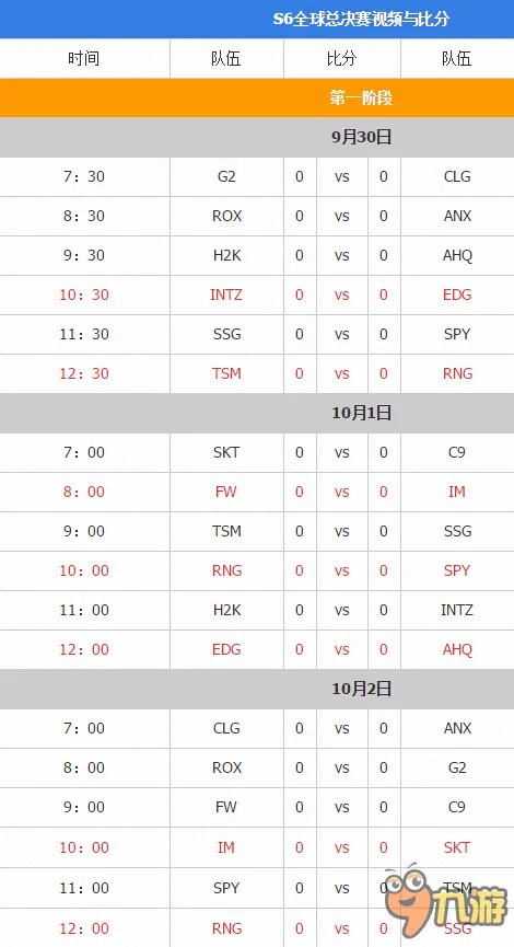 lolS6赛季世界总决赛直播视频地址 英雄联盟S6全球总决赛直播网址