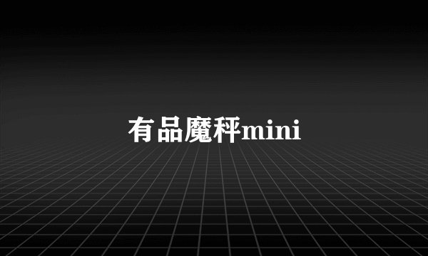 有品魔秤mini