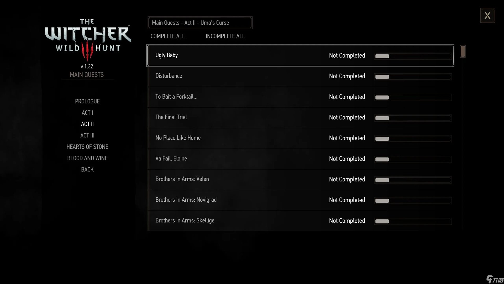 《巫师3》最新MOD可自动更新全任务状态