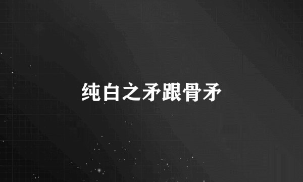 纯白之矛跟骨矛